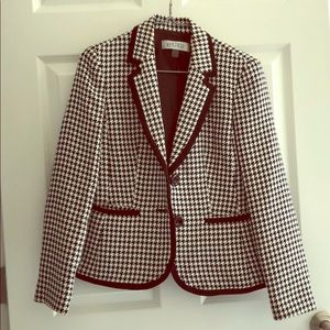KASPER Houndstooth Blazer